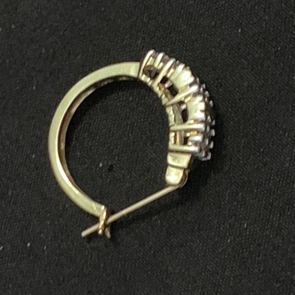 10k diamonds single Earrings. Firm - Picture 10 of 17